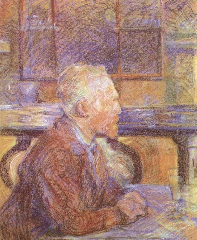 Henri de toulouse-lautrec Portrait of Vincent van Gogh china oil painting image